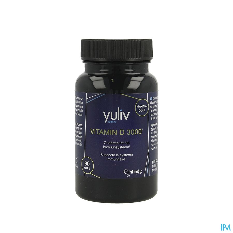 Yuliv Vitamine D 3000 Caps 90