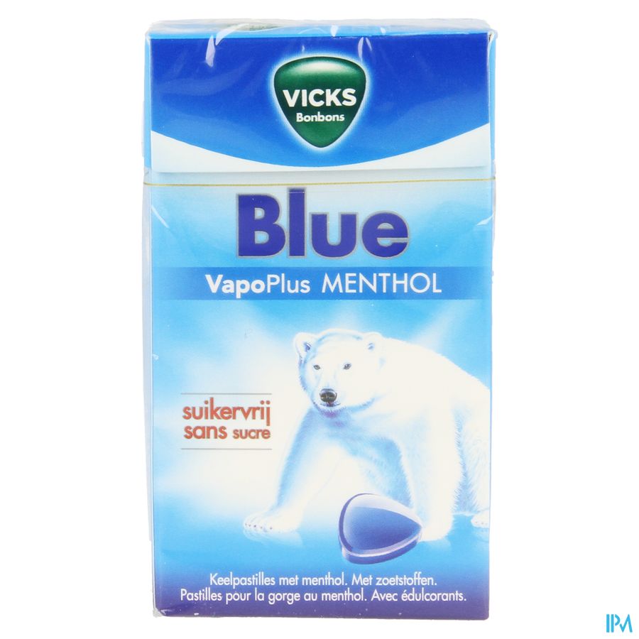 Vicks Past Bleu S/sucre 40g Box