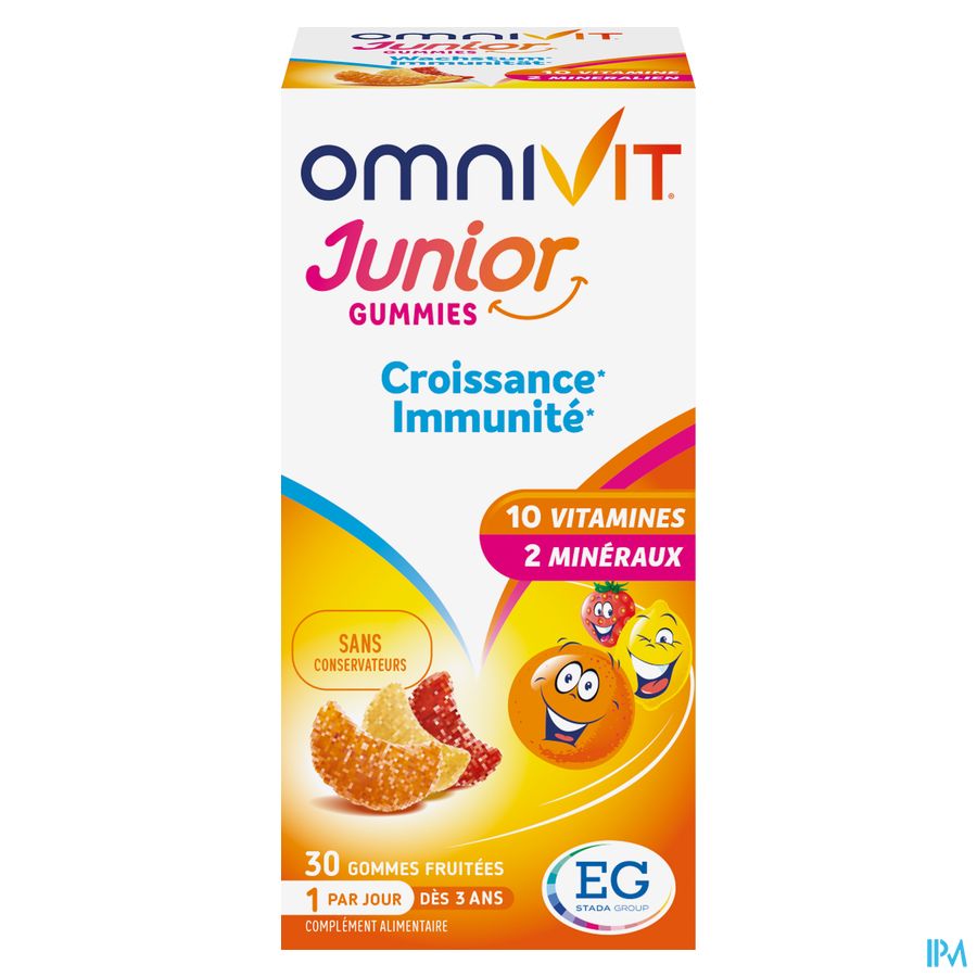 Omnivit Junior 30 gummies - Vitamine Enfant Croissance Immunité