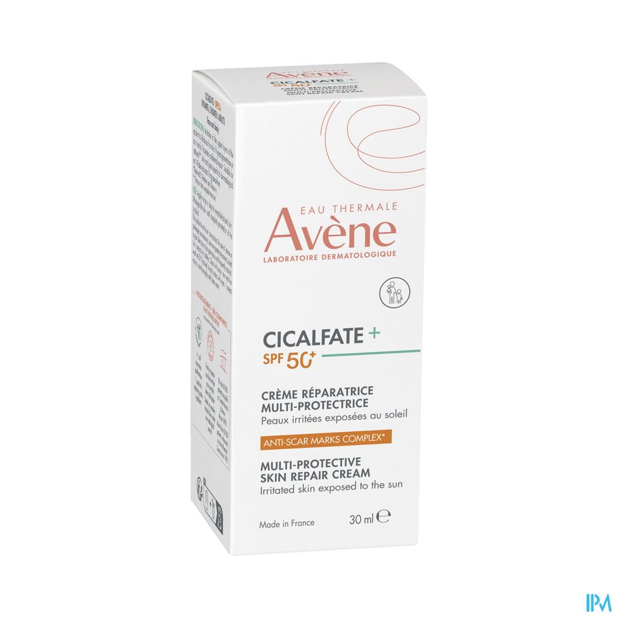 Eau Thermale Avène CICALFATE+ Crème réparatrice multiprotectrice SPF 50+ - Peaux irritées, exposées au soleil