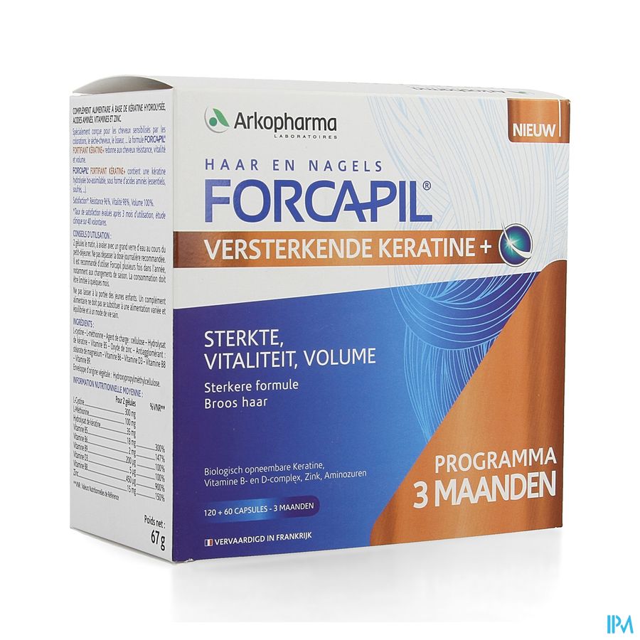 Forcapil Keratine+ Lot Caps 180