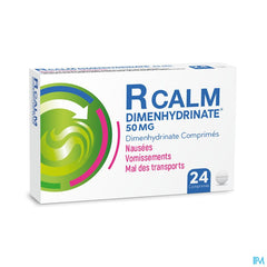 R CALM dimenhydrinate 24 comprimés - nausées, vomissements et mal de transports
