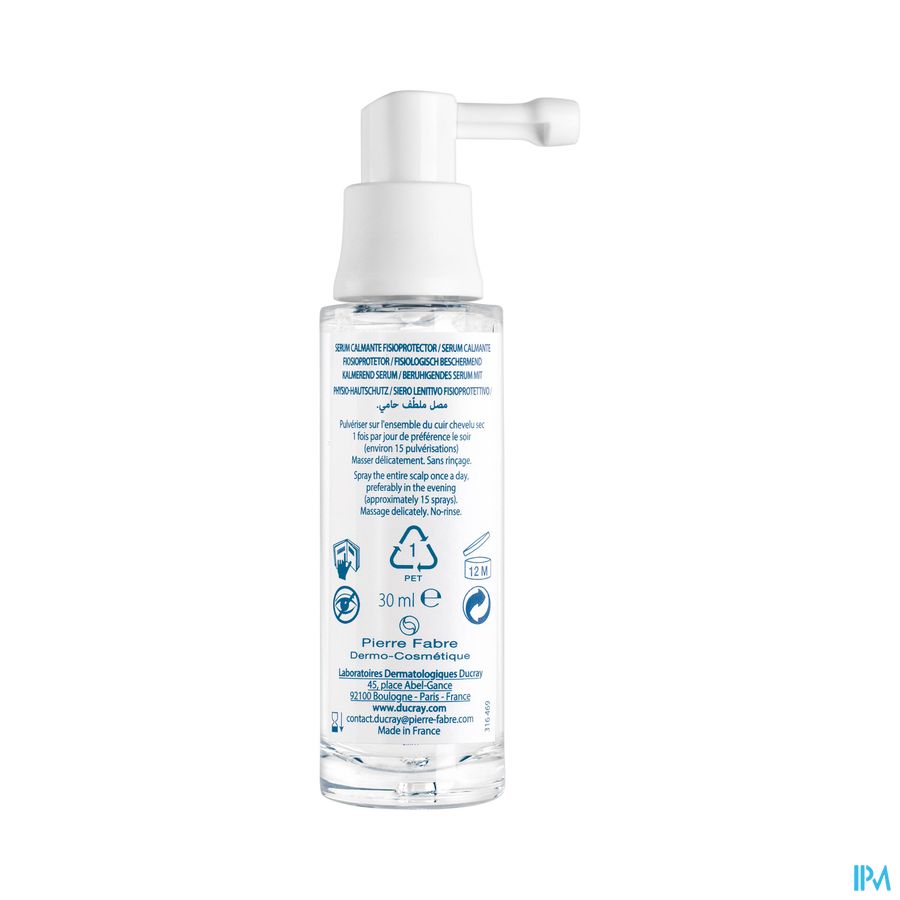 Ducray SENSINOL Sérum Apaisant Physioprotecteur - Spray Cuirs chevelus sensibles sujets à fortes démangeaisons Spray