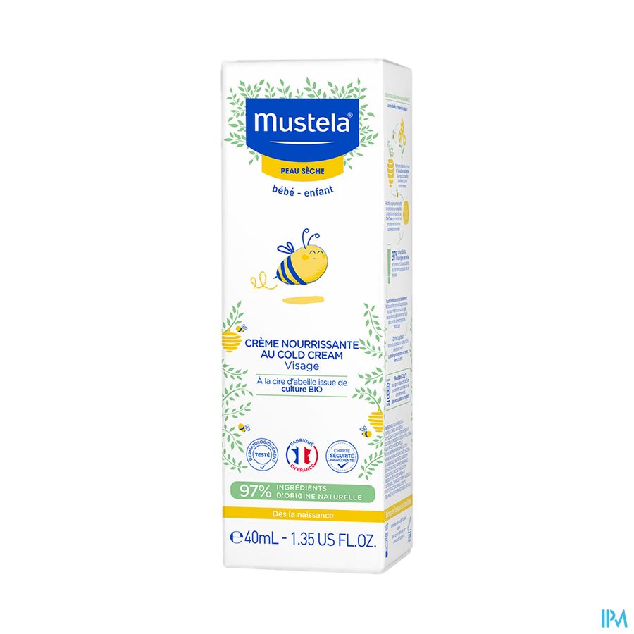 Mustela crème nourrissante cold crème - peau sèche 40 ml