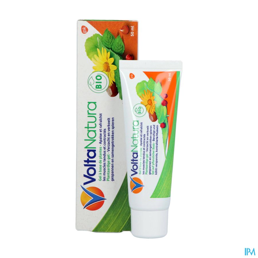 VoltaNatura Gel, à base de plantes BIO (Aloe Vera & Arnica), apaise les tensions musculaires, 50 ml