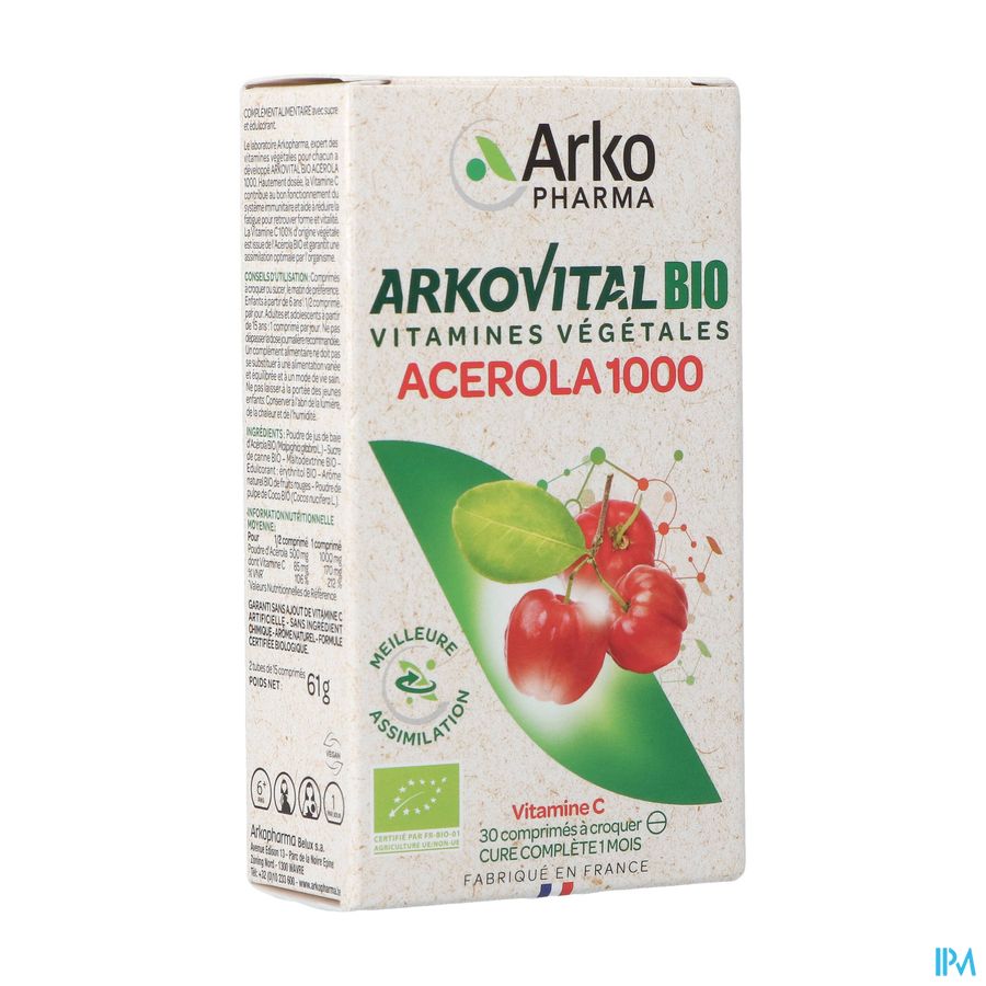 Arkovital Acerola 1000 Bio Comp Croq 30