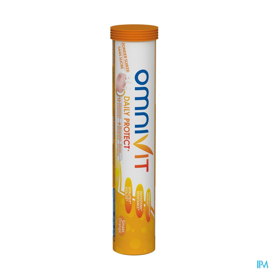 Omnivit Daily Protect 20cp - Vitamine Immunité Energie - Sans sucre