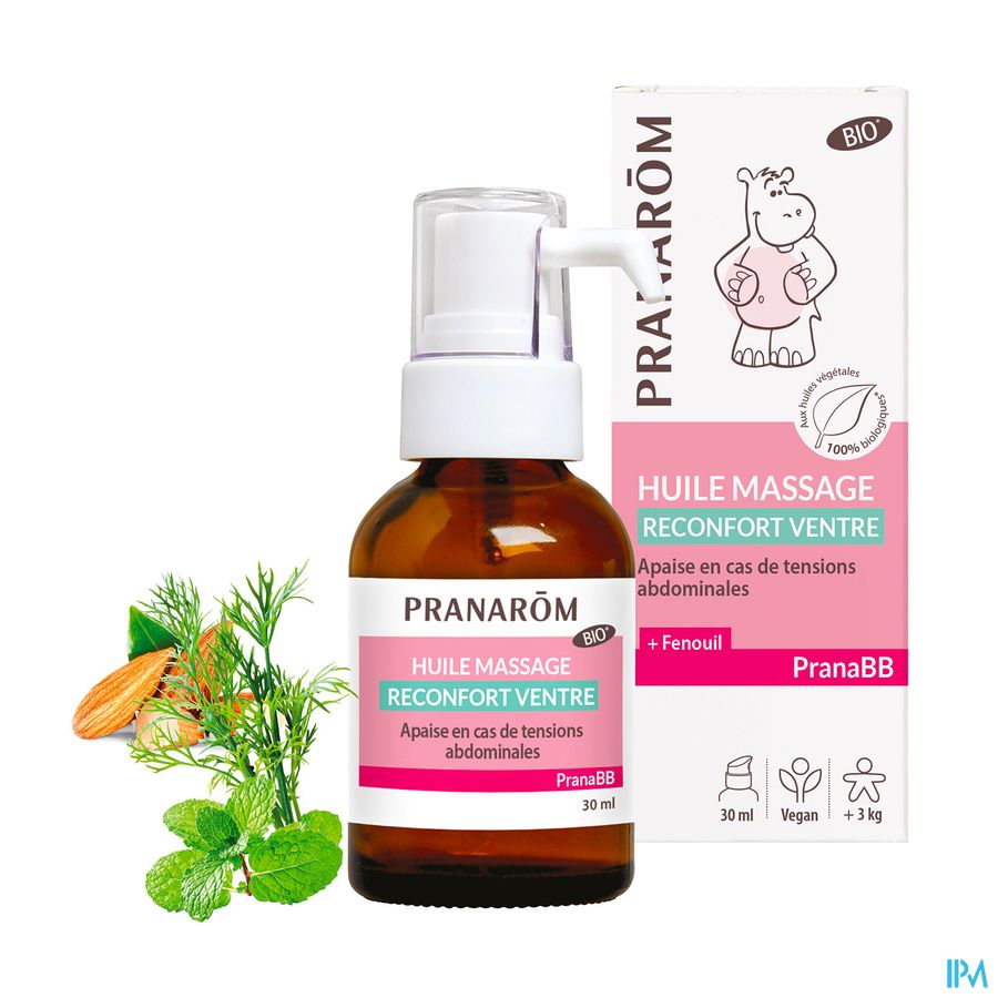 Pranabb Huile Massage Reconfort Ventre 30ml