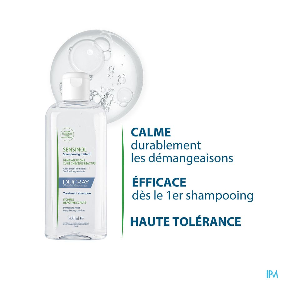 Ducray SENSINOL Shampooing Traitant Physioprotecteur anti-démangeaisons Cuirs chevelus Sensibles