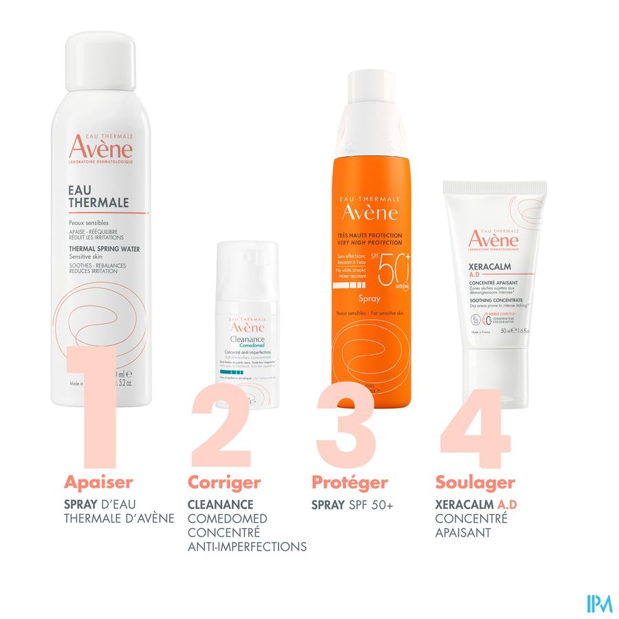 Eau Thermale Avène - Spray Brumisateur Apaisant Eau Thermale Peaux sensibles