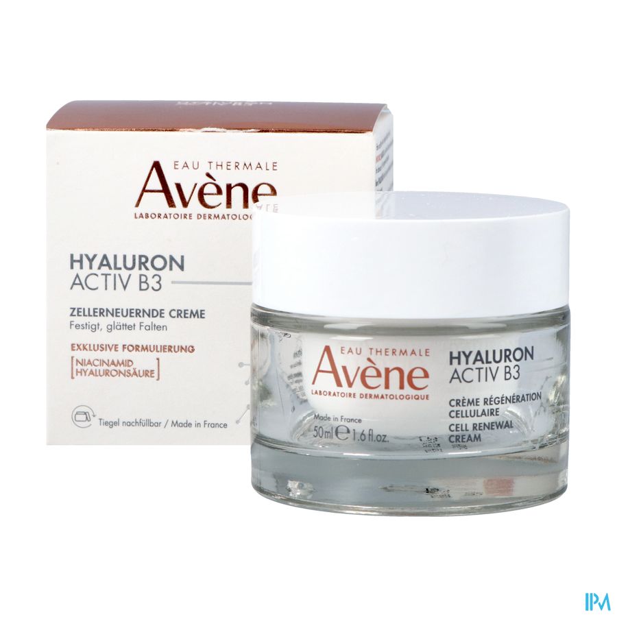 Eau thermale Avène Hyaluron Activ B3 Crème régénération cellulaire Anti-Age acide hyaluronique 50 ml