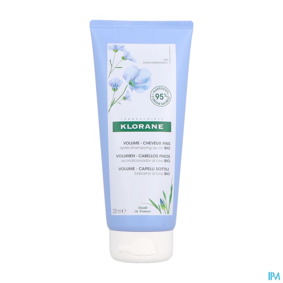 Klorane - Après-shampoing au Lin BIO - Volume - Cheveux fins