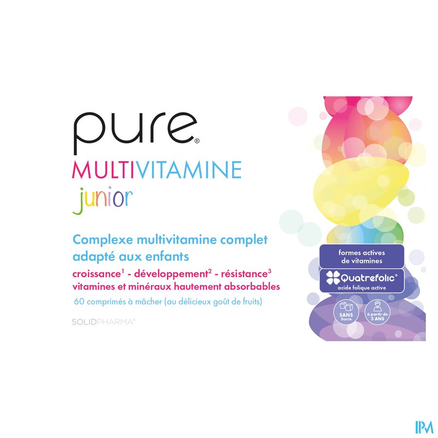 Pure Multivitamine Junior Comp A Croquer 60