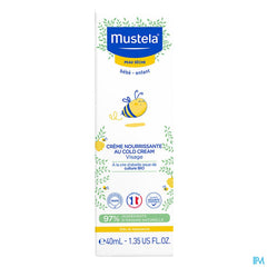 Mustela crème nourrissante cold crème - peau sèche 40 ml