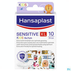 Hansaplast Sensitive Kids Xl 6x7cm Strips 10