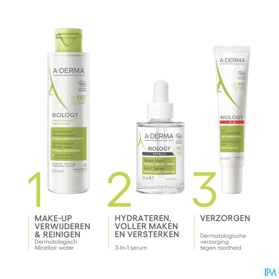 A-DERMA BIOLOGY HYALU Sérum 3-en-1  à l'Acide Hyaluronique