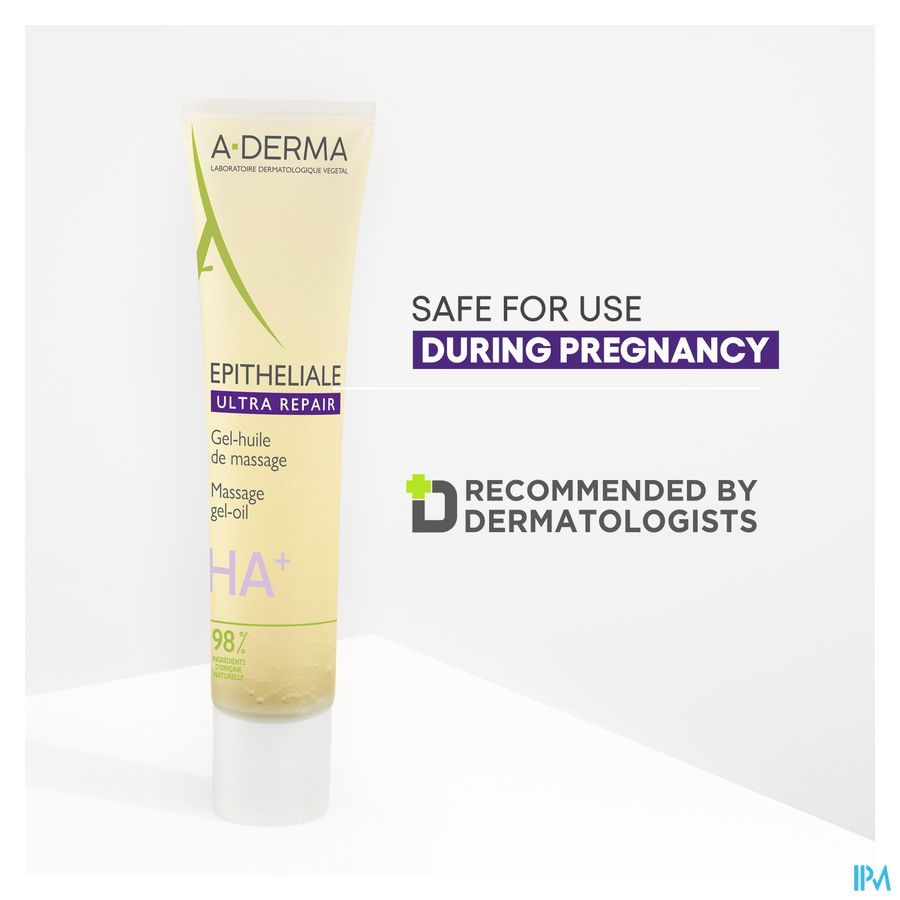 A-DERMA Epitheliale ULTRA REPAIR Gel-huile de massage anti-marques, Cicatrices et vergetures 100ml