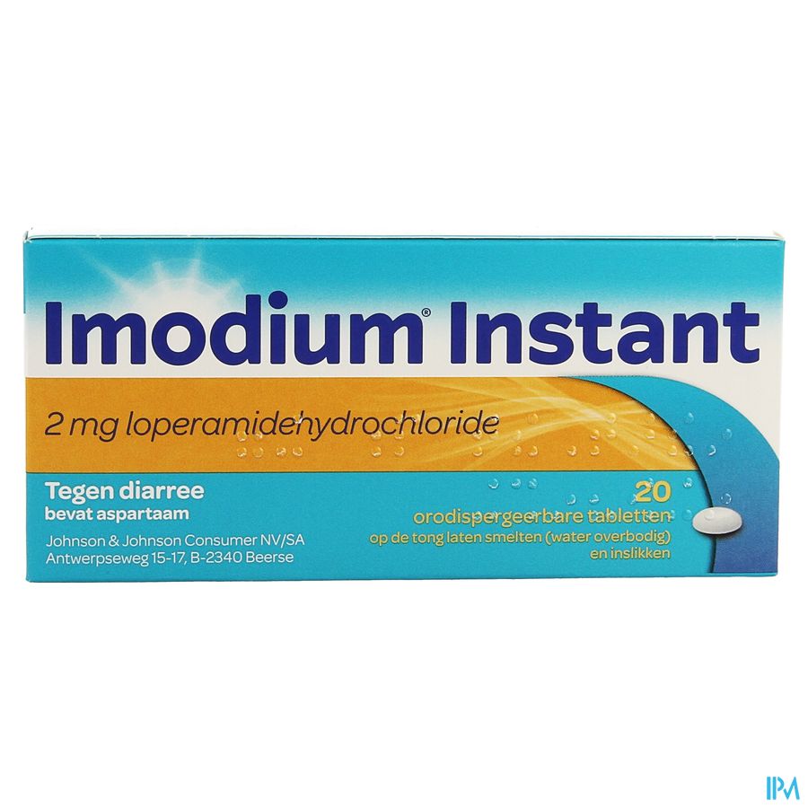 Imodium® Instant, une aide rapide et pratique en cas de diarrhée, 20 comprimés orodispersibles