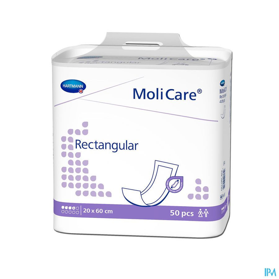 Molicare Rectangular 4d 20x60 50 P/s