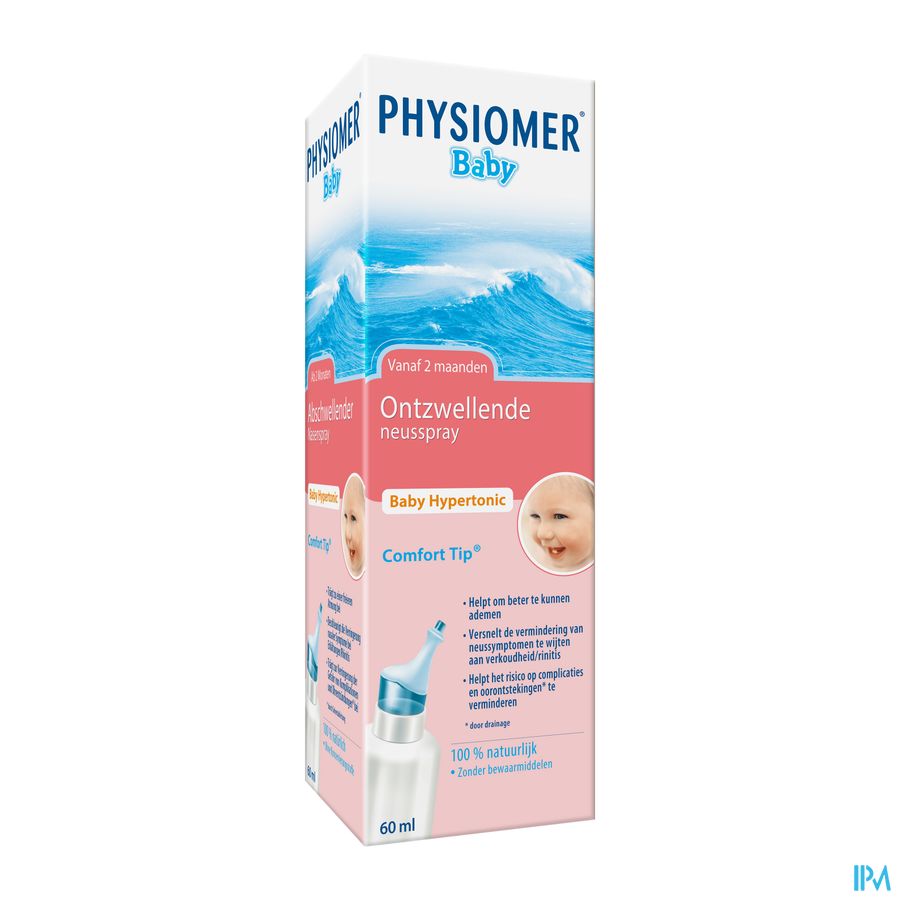 Physiomer® Spray Baby Hypertonique 60 ml Nez Bouché Bébé