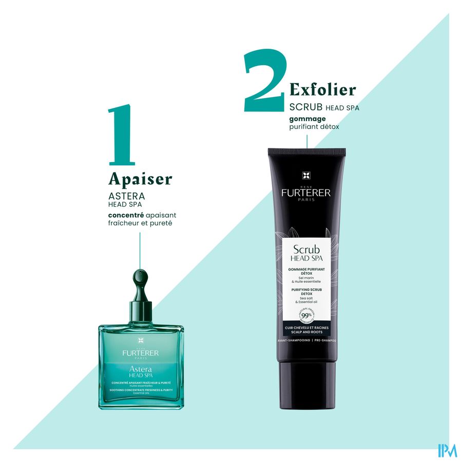 René Furterer Astera - soin cuir chevelu avant-shampoing apaisant - HEAD SPA