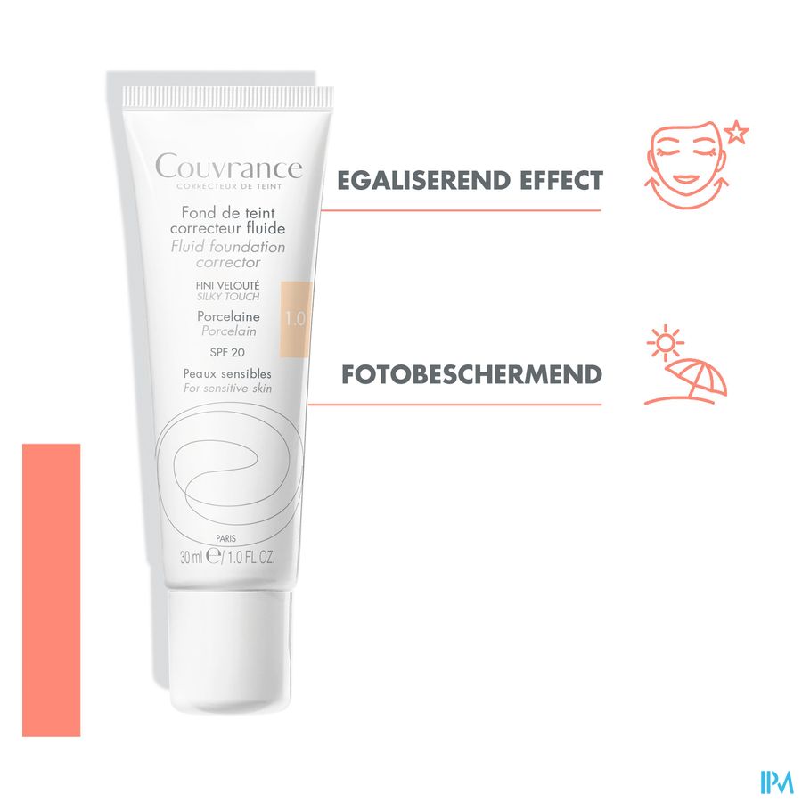 Eau Thermale Avène COUVRANCE Fond de teint fluide porcelaine