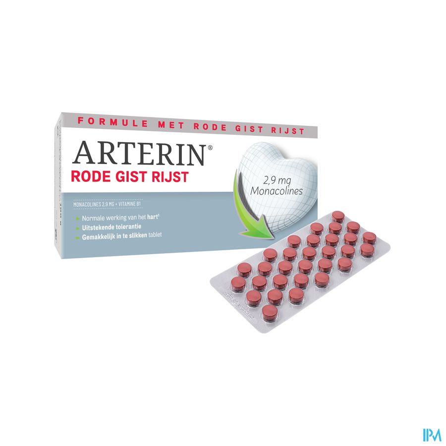 Arterin® Levure Rouge De Riz 2,9 Mg De Monacolines 180 Comprimés