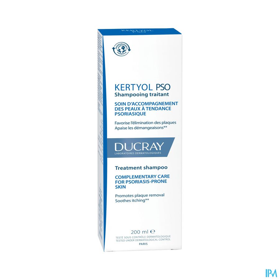 Ducray KERTYOL P.S.O. Shampooing traitant - Soin d'accompagnement des peaux à tendances psoriasique