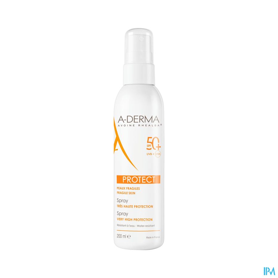 A-DERMA - A-DERMA PROTECT SPRAY SOLAIRE SPF 50+ - A-DERMA PROTECT