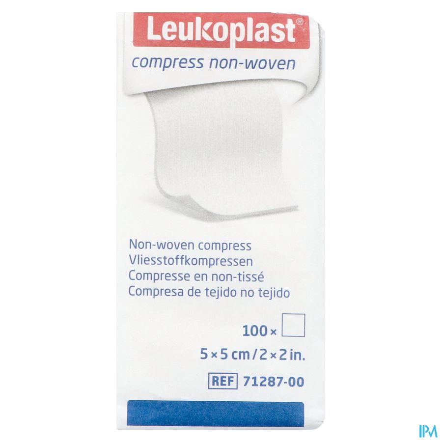 Leukoplast Compress N/woven N/st. 5cmx5cm 100
