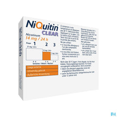 Niquitin® Clear Patch 14 Mg 21 P. – Arrêter De Fumer – 24H Sans Besoin