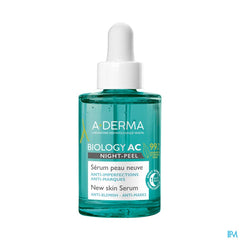 A-DERMA  BIOLOGY AC NIGHT-PEEL Sérum anti-imperfections - Effet peau neuve - Points noirs, acné
