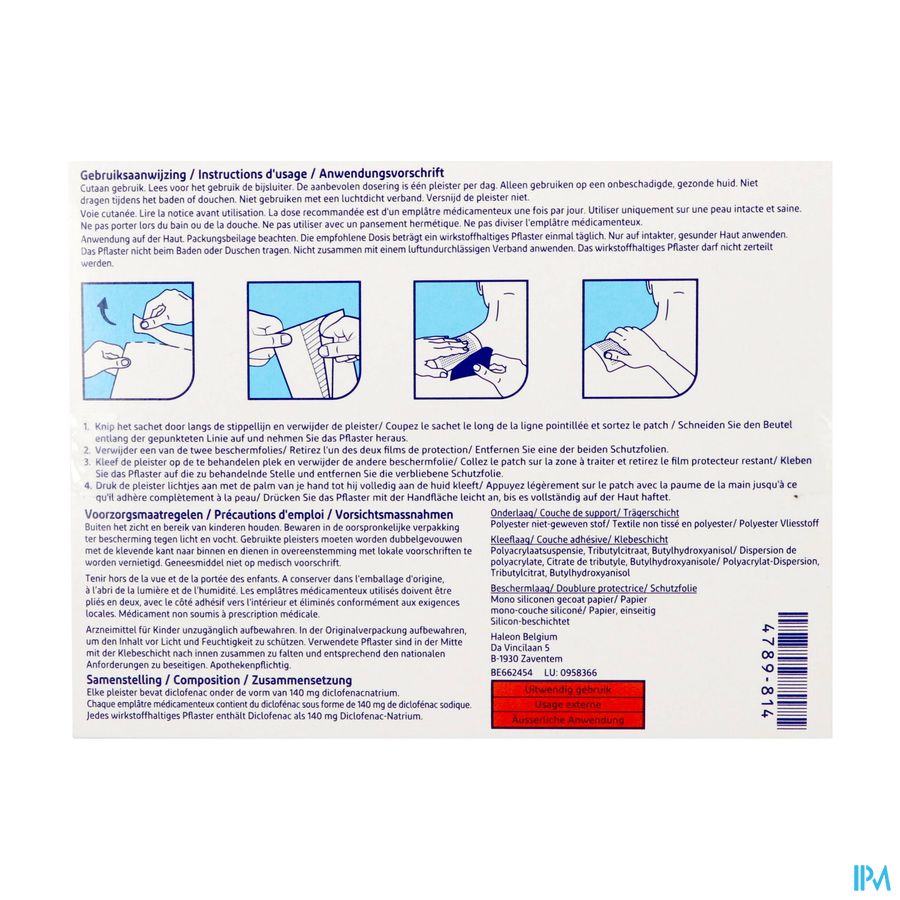 Voltaren Patch 140mg Once Daily Emplatr.medic.5