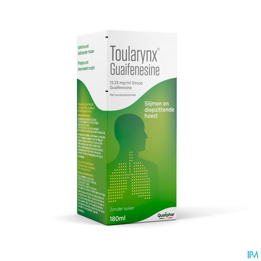 Toularynx Guaifenesine 180 ml sirop toux grasse