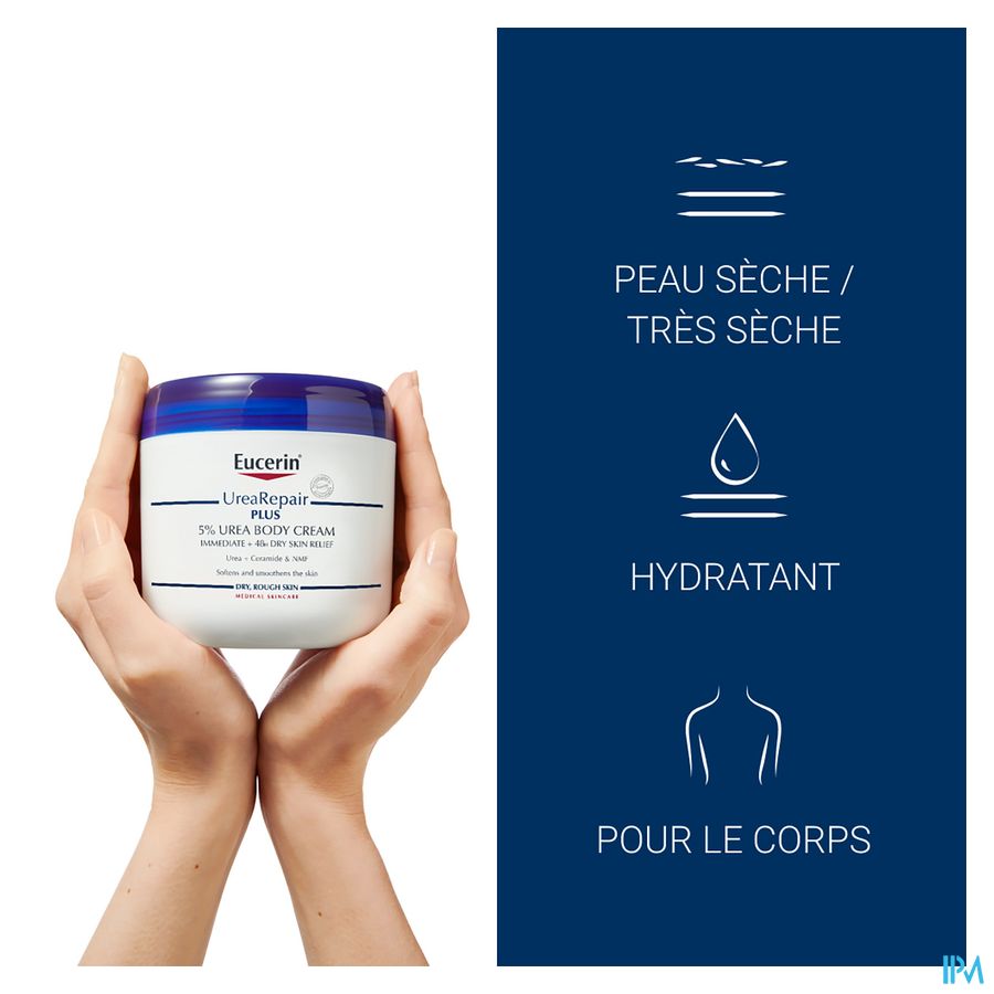 UreaRepair Plus Crème Corporelle 5% d'Urée Peau Sèche et Rugueuse Pot 450ml