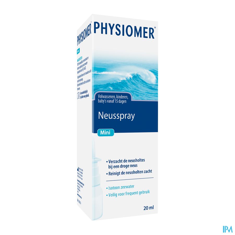 Physiomer® Spray Nasal Hydratant Mini 20 ml Prévient La Sécheresse Nasale