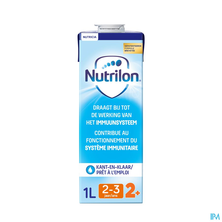 Nutrilon 2+ | Lait De Croissance Enfant dès 2 ans | Lait Liquide | Brique 1L