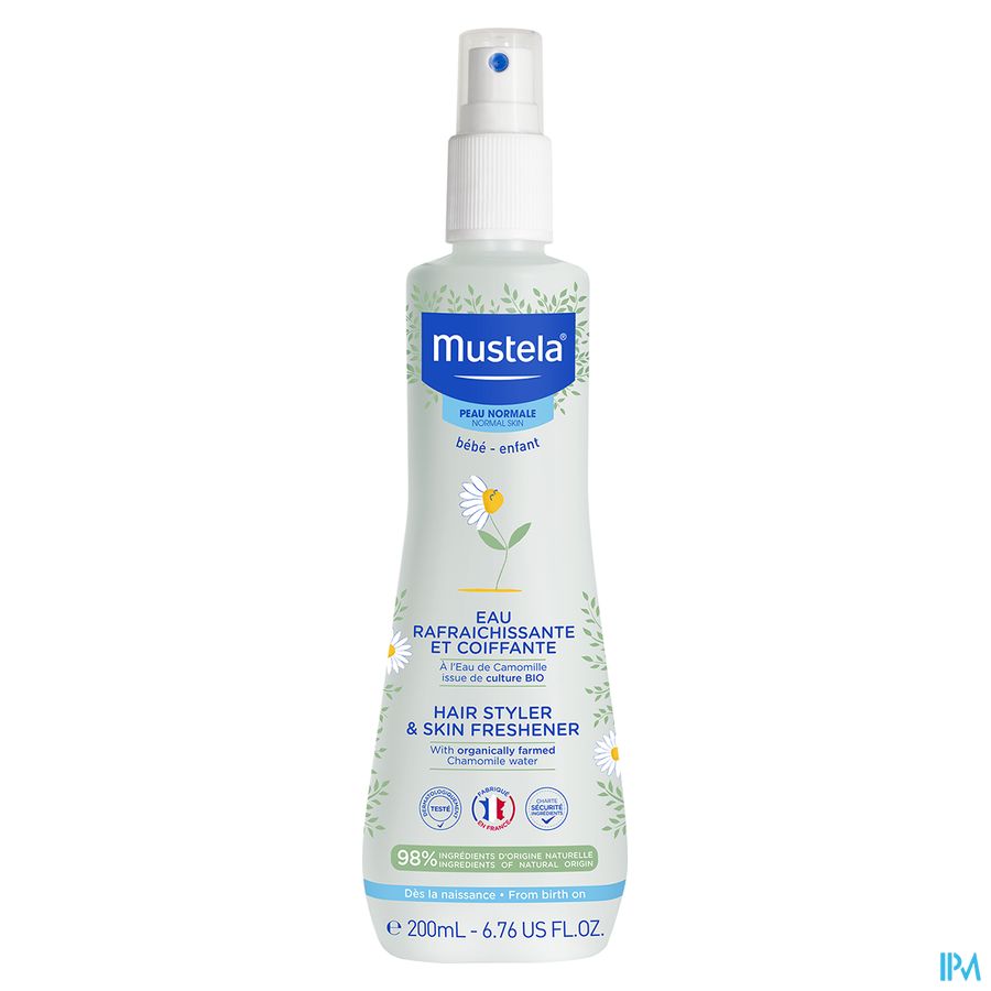 Mustela eau rafraîchissante et coiffante 200 ml