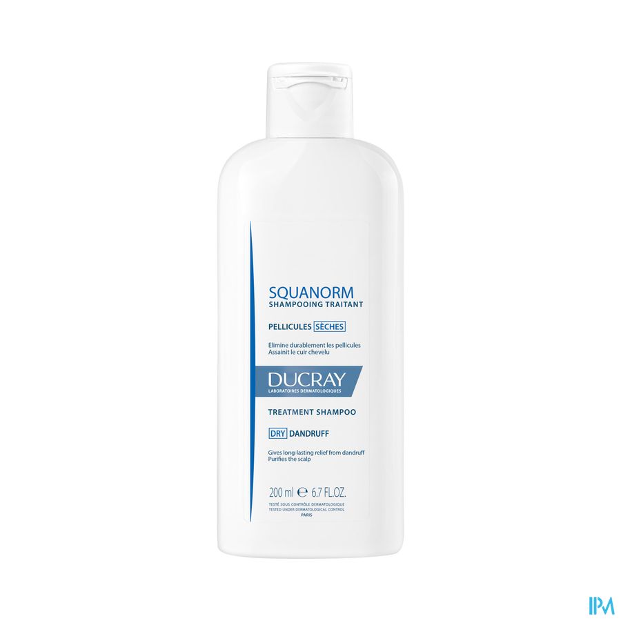 Ducray SQUANORM Shampooing Traitant Pellicules Sèches - Assainit le cuir chevelu
