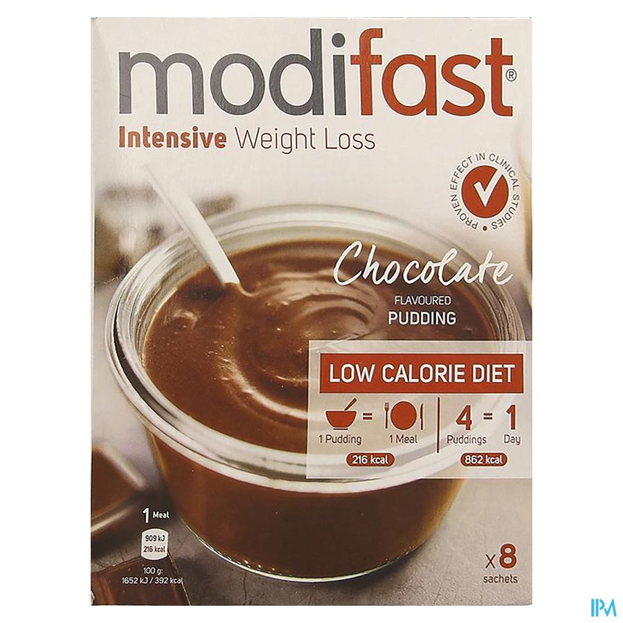 Modifast Intensive Choco Flavoured Pudding 8x55g