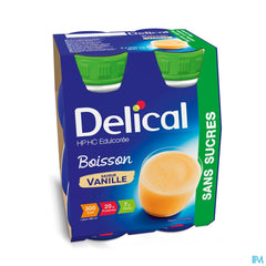 Delical Boisson Hp-hc S/sucre Vanille 4x200ml