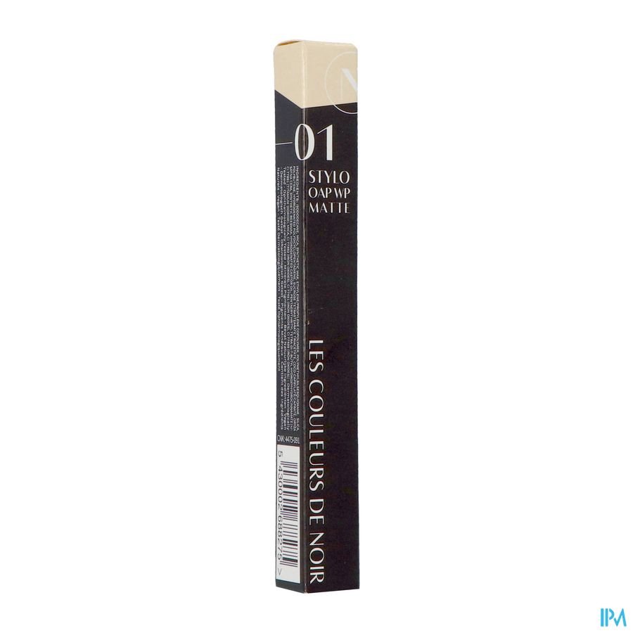 Couleurs De Noir Stylo Oap Wtp Matte 01