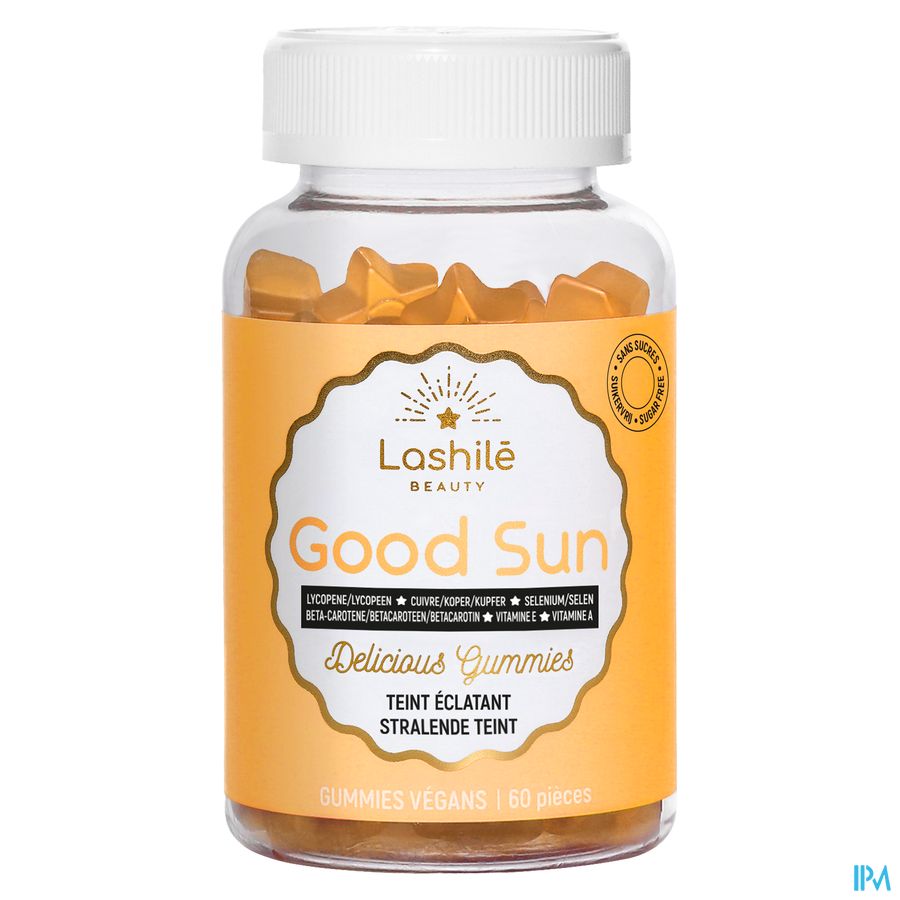 Lashilé GOOD SUN 60 gummies pour un teint hâlé & preparateur solaire