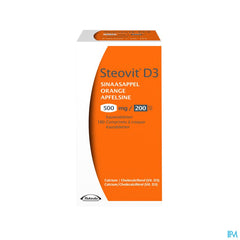 Steovit Forte Orange 500mg/200 U.I. Calcium & Vit D - 180 comprimés à croquer