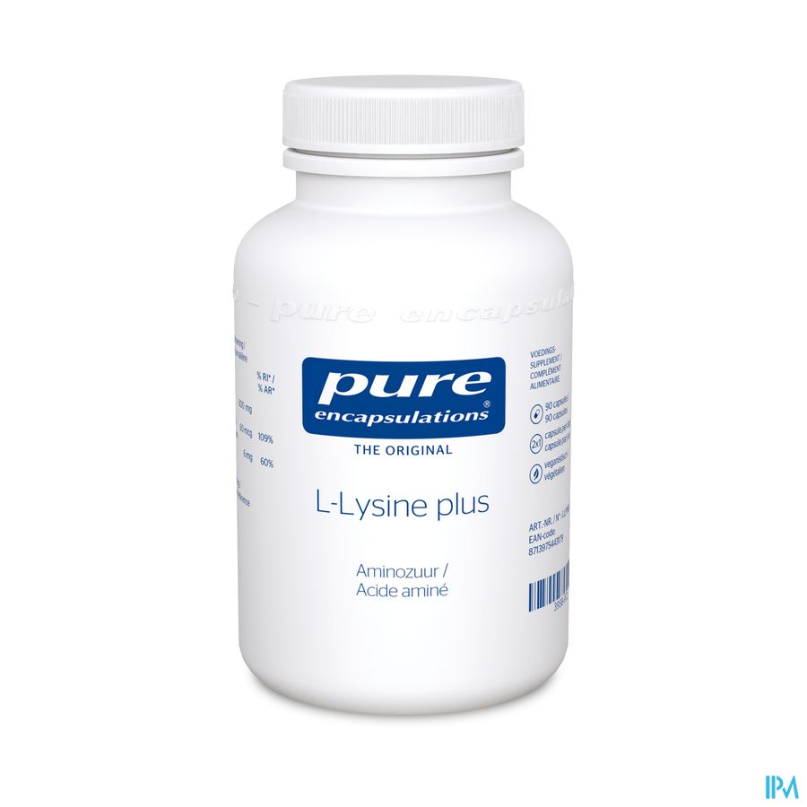 Pure Encapsulations l-lysine Plus Ac.amine Caps 90