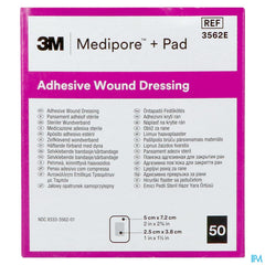 Medipore + Pad 3m 5x 7,2cm 50 3562e