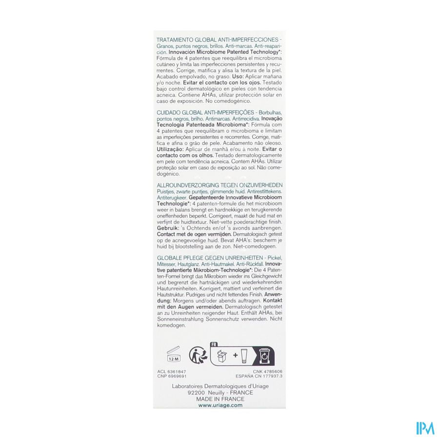 Hyseac 3-regul+soin Global A/imperfections 40ml