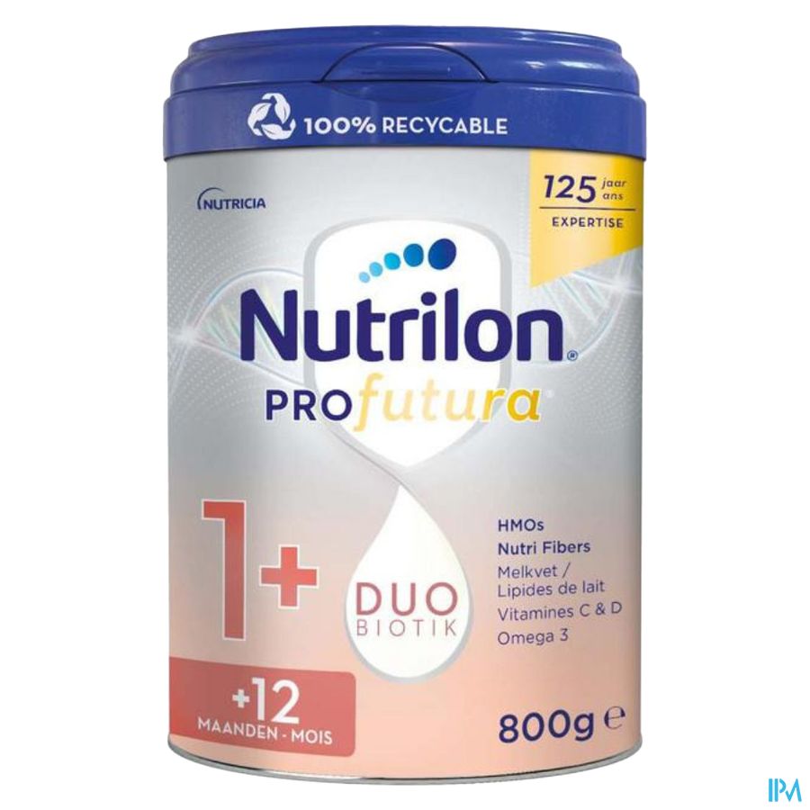 Nutrilon Profutura 1+ composition unique DUOBIOTIK Lait de croissance enfants dès 1 an Poudre Boite 800g