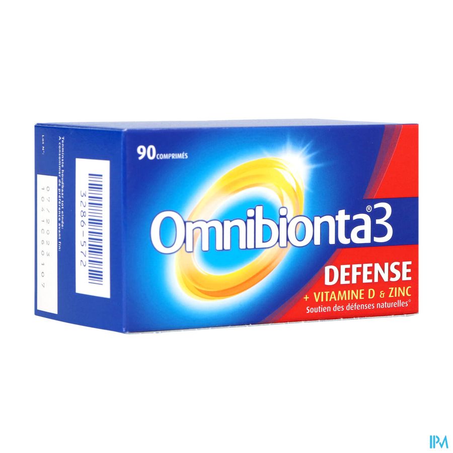 Omnibionta3 Defense Multivitamines Immunité (90 comprimés)