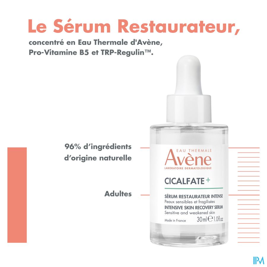 Avène Cicalfate+ Sérum Restaurateur Intense Peau sensible Fragilisée 30ml